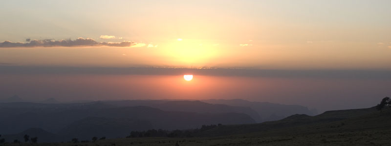 Sunset at Geech Camp